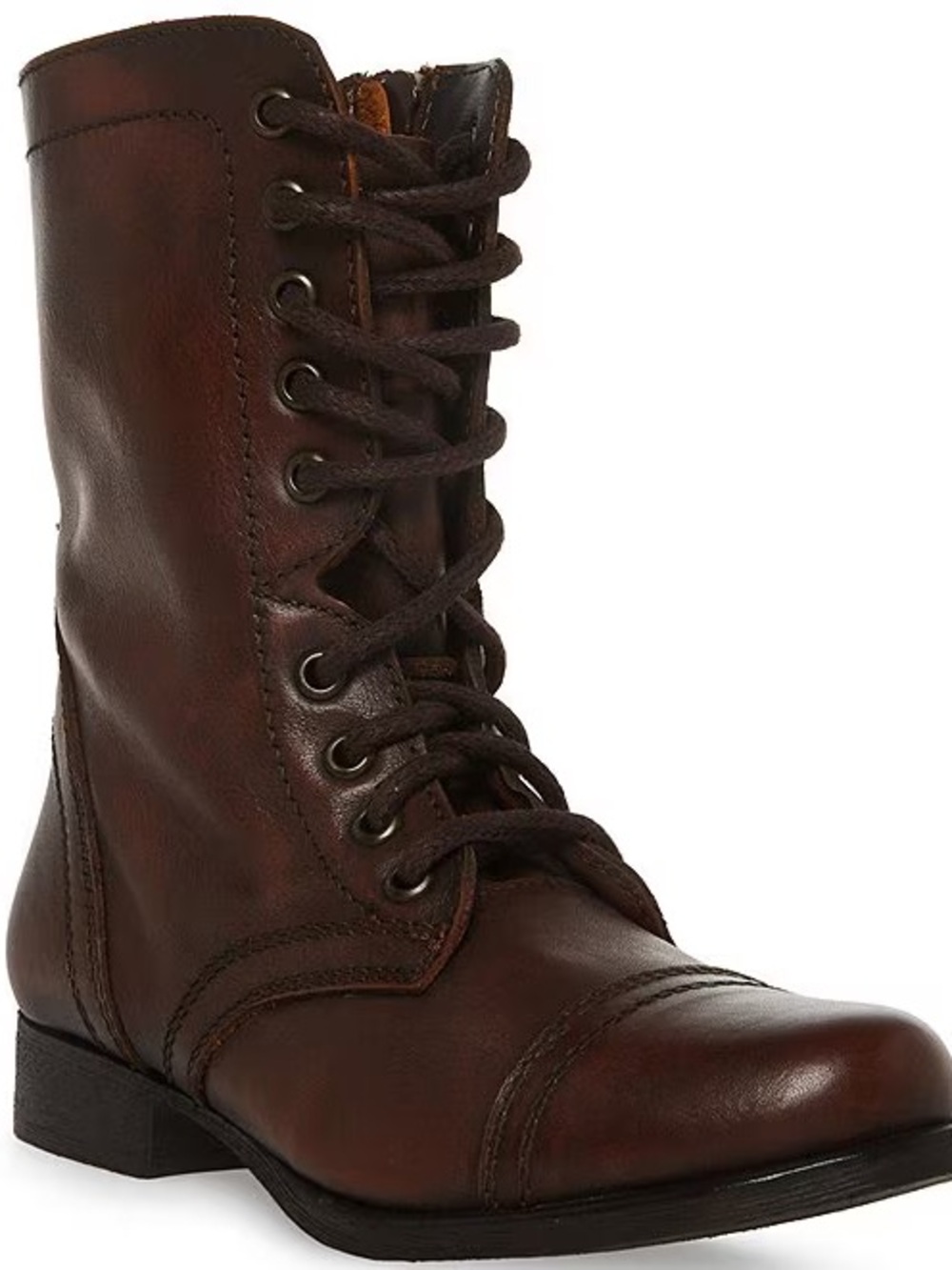 Steve Madden Dark Brown Leather Ankle Boots 6